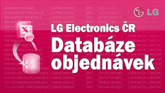 Databáze objednávek pro LG Electronics ČR